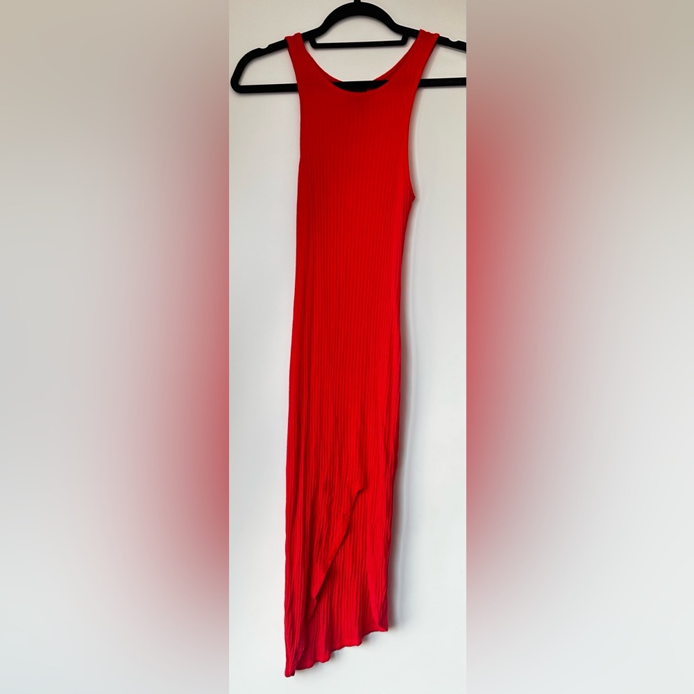 May Pink Elegant Red Sleeveless Dress